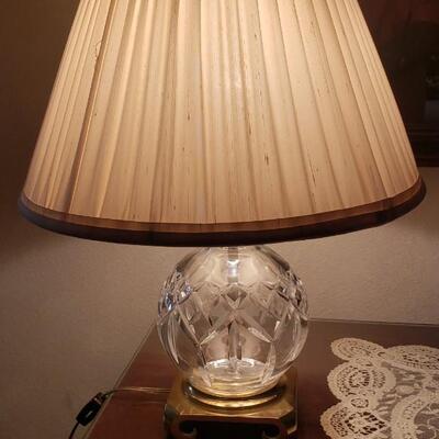 Crescent Glass Table Lamp