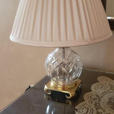 Crescent Glass Table Lamp