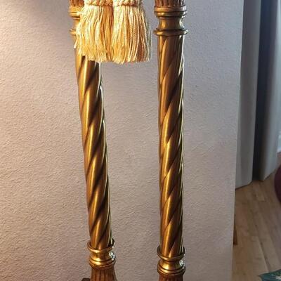 2 Gold Table Lamps