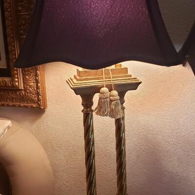2 Gold Table Lamps