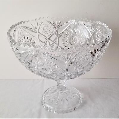 Lot #12  Crystal/Pressed Glass Compote