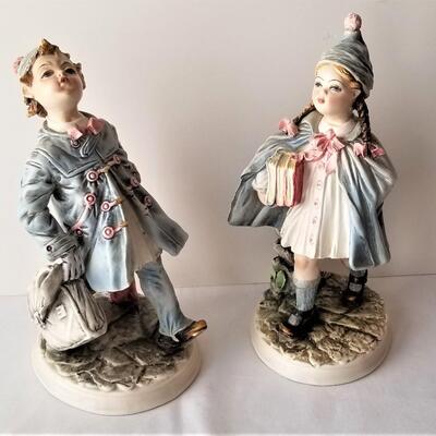 Lot #19  Pair of Ceramic Figures - Italian