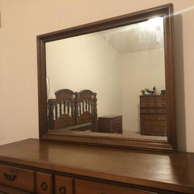 Lot 1 - Bassett Dresser & Mirror