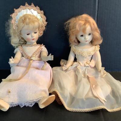 C1107 Two Vintage Madam Alexander Dolls