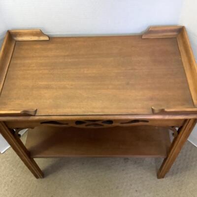 C1109 Mahogany Side Table with Shelf