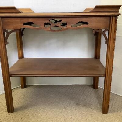 C1109 Mahogany Side Table with Shelf
