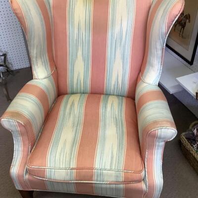 C1113 Upholstered Wing Back Chair 