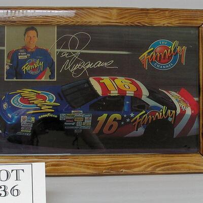 Nascar Tony Musgrave For Family Channel Framed Picture 18 1/2