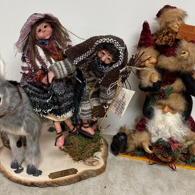 #209B Road to Bethlehem and Christmas Elf. Local Made ART