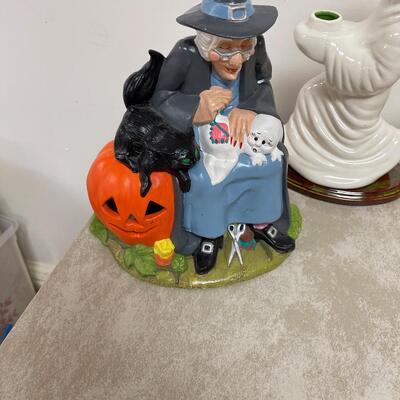 #222B Halloween Ceramics: Ghost Lamp, Gang of Ghosts and Witch 