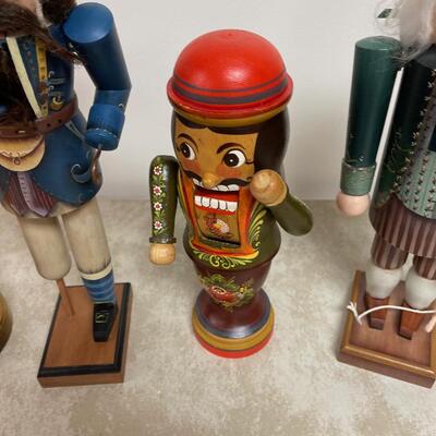 #241BHand Painted Nut Crackers (4) 