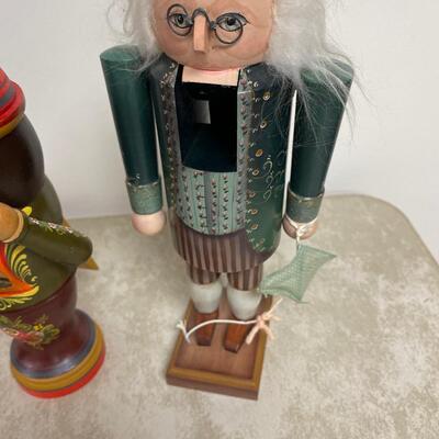 #241BHand Painted Nut Crackers (4) 