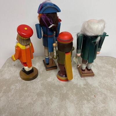 #241BHand Painted Nut Crackers (4) 