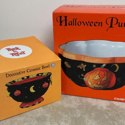 #243B Candy Bowls Pumpkins - Like New 