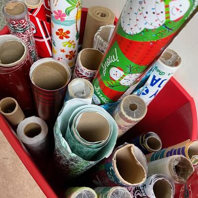 #246B 2 Tubs of Christmas Wrap