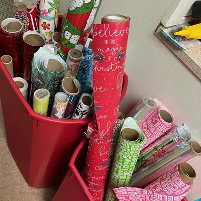 #246B 2 Tubs of Christmas Wrap