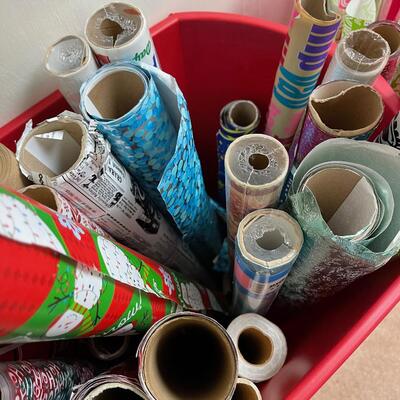 #246B 2 Tubs of Christmas Wrap
