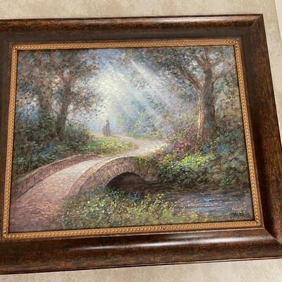 #259 B Framed Print Signed 1 of 50 unable to identify Artist 