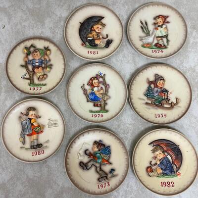 #266 B 8 Hummel Year Plates NO Boxes. 