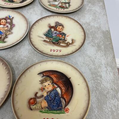#266 B 8 Hummel Year Plates NO Boxes. 