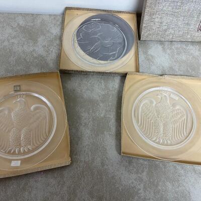 #268B LALIQUE PLATES (3) 