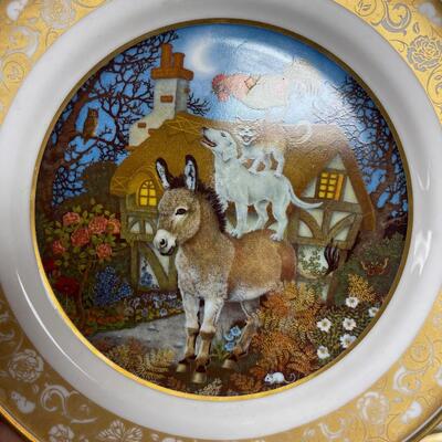 #276 B Grimm Fairy Tale Porcelain Plates (9) 