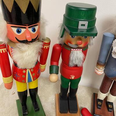 #284 B (4) Hand Decorated Nut Crackers