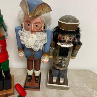 #284 B (4) Hand Decorated Nut Crackers