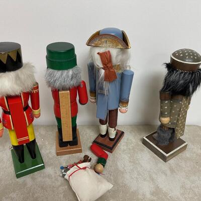 #284 B (4) Hand Decorated Nut Crackers
