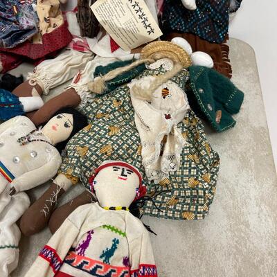 #292 B Collection of Rag Dolls 