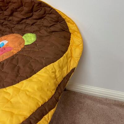 #294 B Lion Quilt Gold and Brown  
