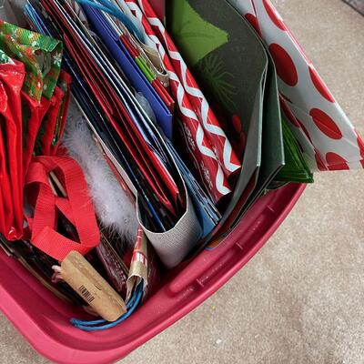 #297 B Christmas Bags in a tote