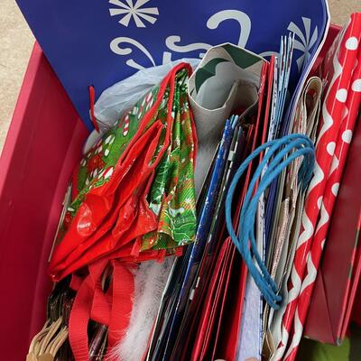 #297 B Christmas Bags in a tote