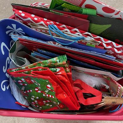 #297 B Christmas Bags in a tote