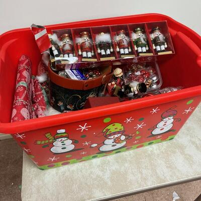 #298 B Christmas Decorations Include Snowy Owl Chicks