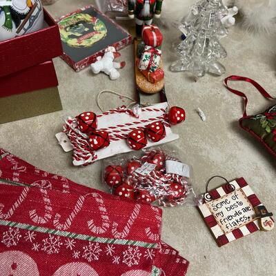 #298 B Christmas Decorations Include Snowy Owl Chicks