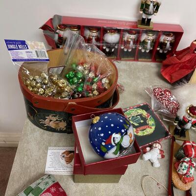 #298 B Christmas Decorations Include Snowy Owl Chicks