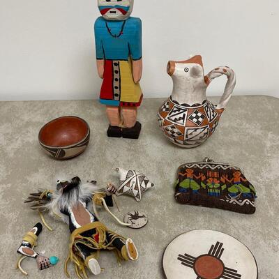 #318 B Native American Kachina, Pottery etc. 