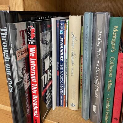 #328 B 3 Shelves of Books Mixed Lot