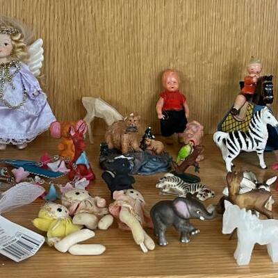 #334 B Whole Shelf of Miniatures,