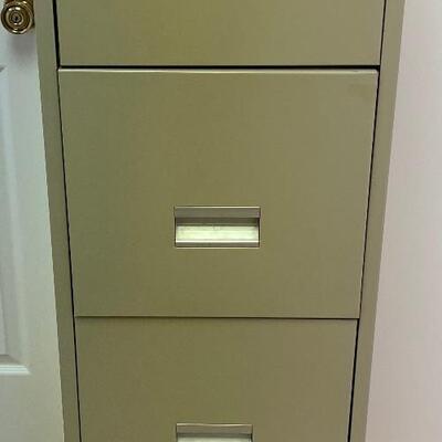 #343 B Four Drawer Metal File Cabinet 
