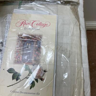 #345 B  The Rose Cottage Doll House Plus Furnishings NEW IN THE BOX  