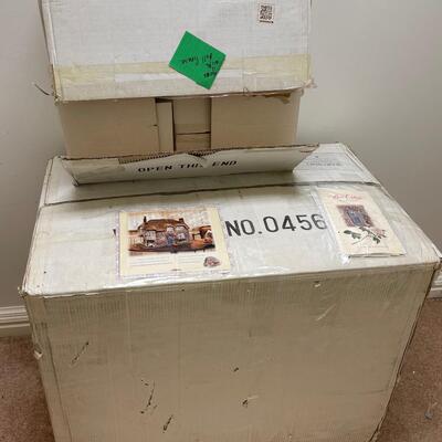 #345 B  The Rose Cottage Doll House Plus Furnishings NEW IN THE BOX  