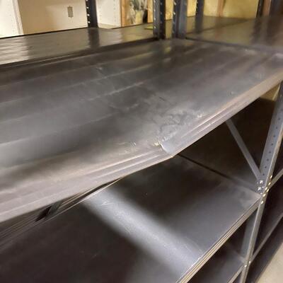 #349 B   5- Metal Storage Shelves. 