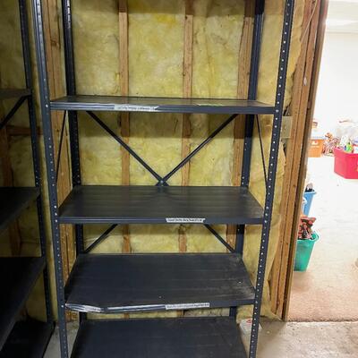 #350 B 3 Metal Storage Shelves 