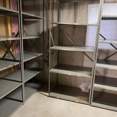 #351 B (4) Heavy Duty Metal Shelve 