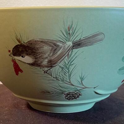 #355 Pfaltzgraff Winter Serving Bowl 