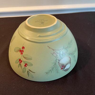 #355 Pfaltzgraff Winter Serving Bowl 