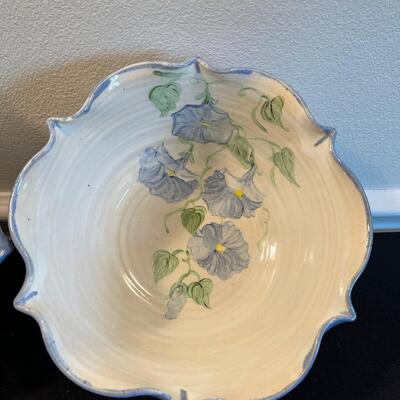 #361 2 Mixing Bowls Art Pottery by Shirley 