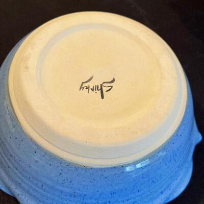 #361 2 Mixing Bowls Art Pottery by Shirley 